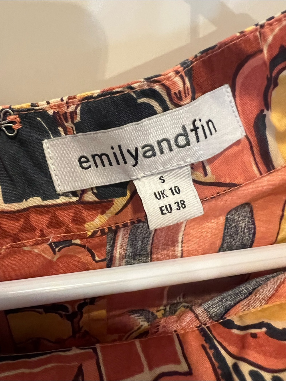 emilyandfin Orange Printed Women's Skirt